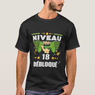 Cadeau 18 ans Anniversaire Gamer Niveau 18 T Shirt