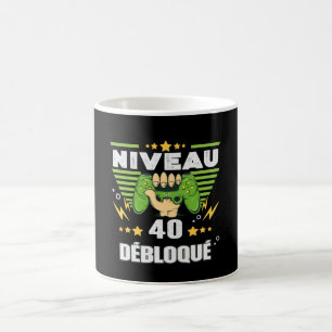 Cadeau 40 ans Anniversaire Gamer Niveau 40 Kaffemugg