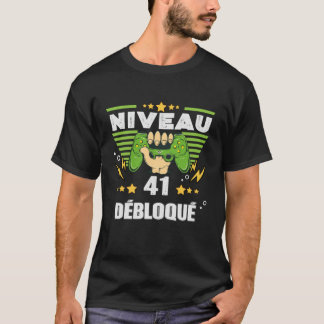 Cadeau 41 ans Anniversaire Gamer Niveau 41 T Shirt