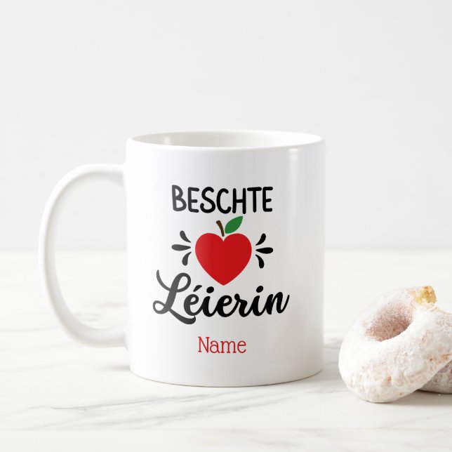 Cadeau "Beschte Léierin"  Kaffemugg (Med munk)