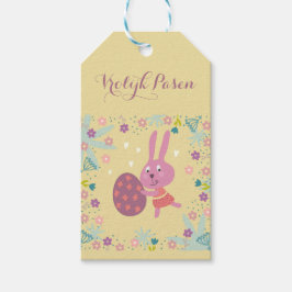 Cadeaulabel vrolijk pasen presentetikett