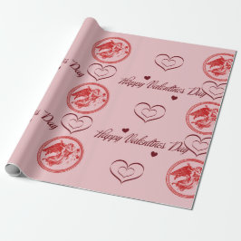 Cadeaupapier Happy Valentines Day Presentpapper