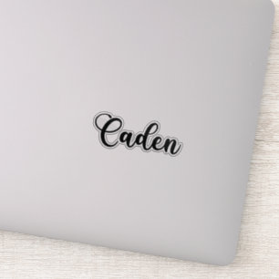 Caden Namn - Handskriven kalligrafi Klistermärken