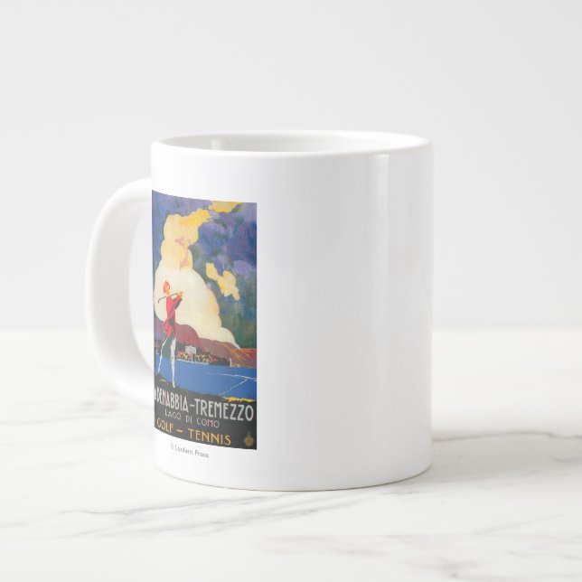 CadenabbiaTremezzo Vintage PosterEurope Jumbo Mugg (Framsida vänster)