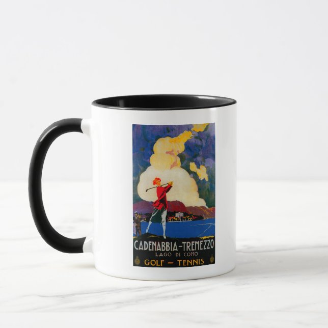 CadenabbiaTremezzo Vintage PosterEurope Mugg (Vänster)