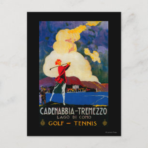 CadenabbiaTremezzo Vintage PosterEurope Vykort