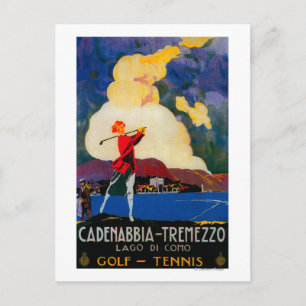 CadenabbiaTremezzo Vintage PosterEurope Vykort