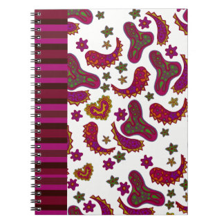Caderno 80 paginas estampado anteckningsbok med spiral