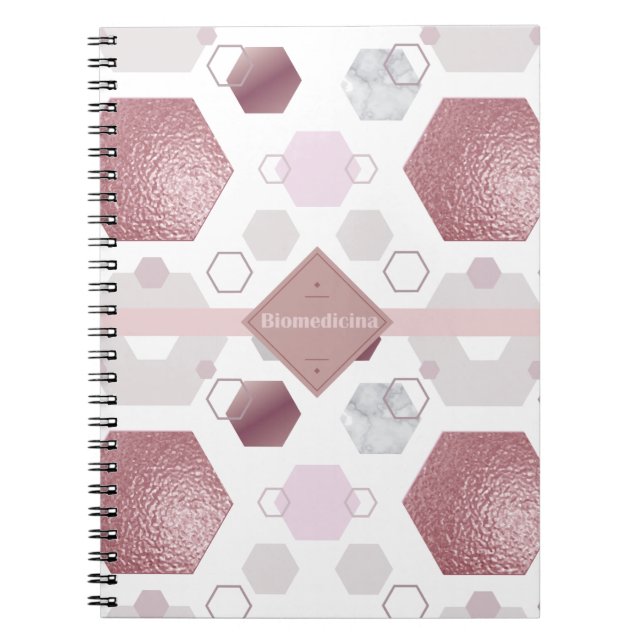 Caderno Biomedicina Luxury Anteckningsbok (Framsidan)