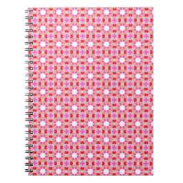 Caderno em Espiral estampa floral padronizada Anteckningsbok