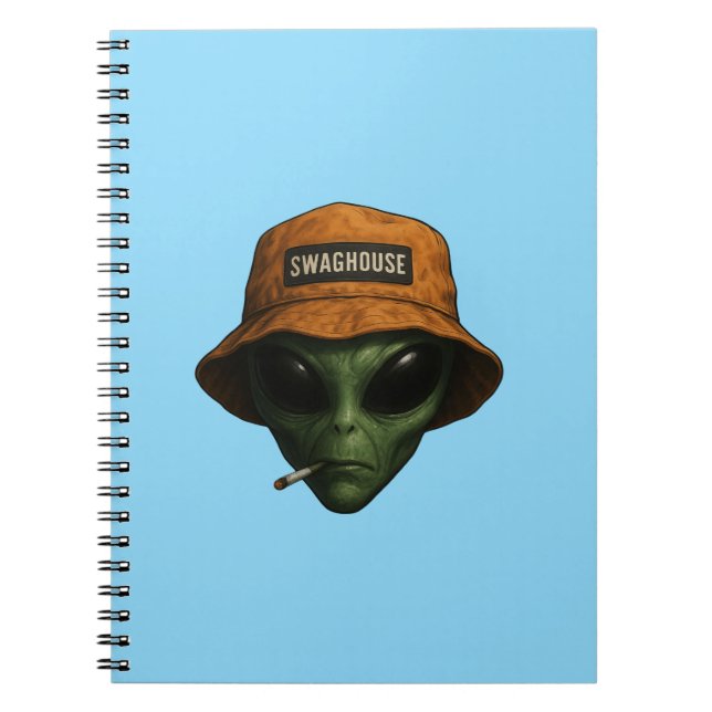 Caderno Espiral com FoDE EXTRATERRESTRE EM DESIGN  Anteckningsbok (Framsidan)