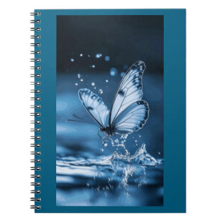 caderno espiral com foto borboleta anteckningsbok