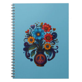 Caderno Espiral com Foto flores Anteckningsbok