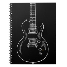 Caderno Espiral com guitarra Anteckningsbok