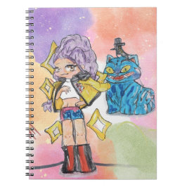 Caderno Espiral Huntrix – Rumi e Tiger Cat Anteckningsbok