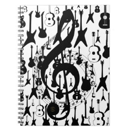 Caderno espiral musical com clave de sol anteckningsbok