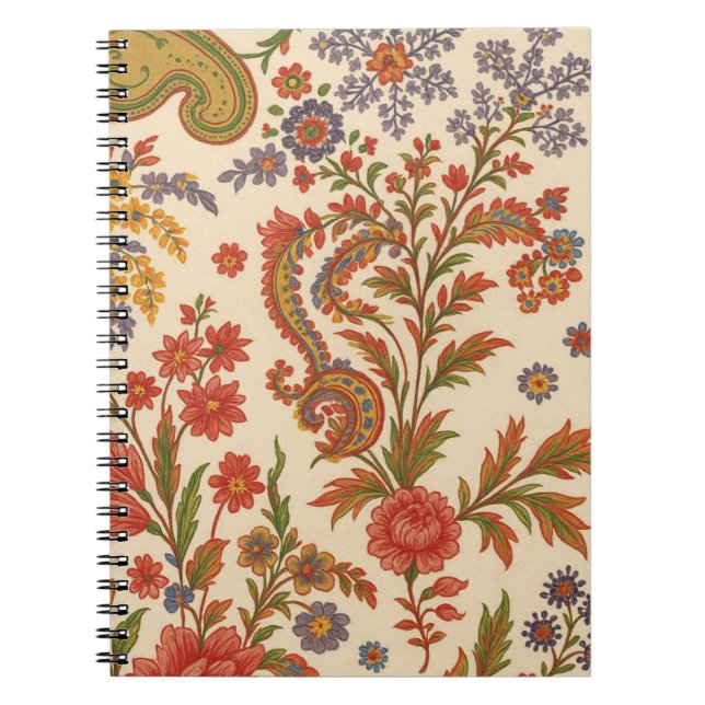 Caderno Flores de Zínnia em artes Anteckningsbok (Framsidan)