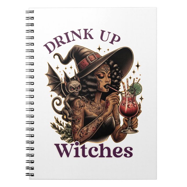 Caderno (Notebook) Beba Com As Bruxas Anteckningsbok (Framsidan)