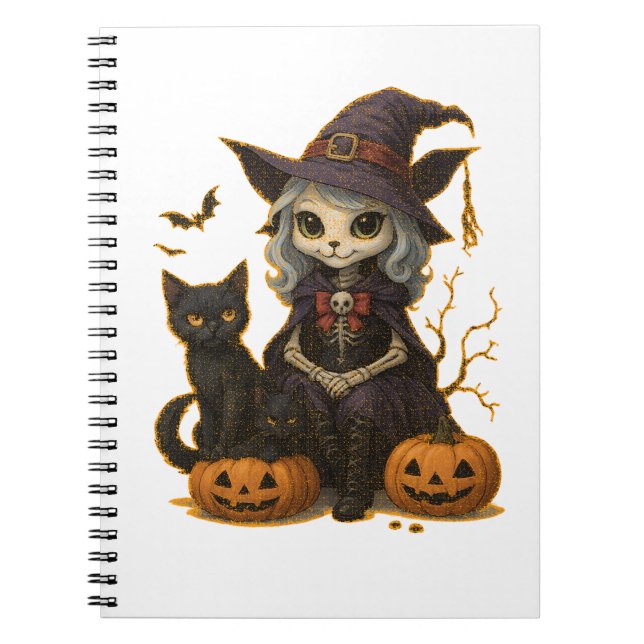 Caderno (Notebook) Bruxa dos Gatos Anteckningsbok (Framsidan)