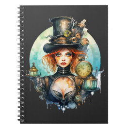 Caderno (Notebook) Olhar do Tempo Steampunk Anteckningsbok