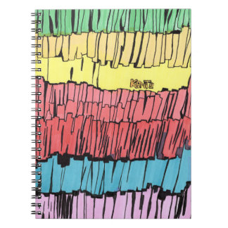 caderno para presente, caderno com cores vibrantes anteckningsbok