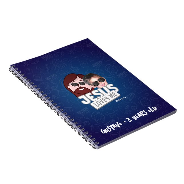 Caderno personalizado com a foto da criança anteckningsbok (Högra Sidan)