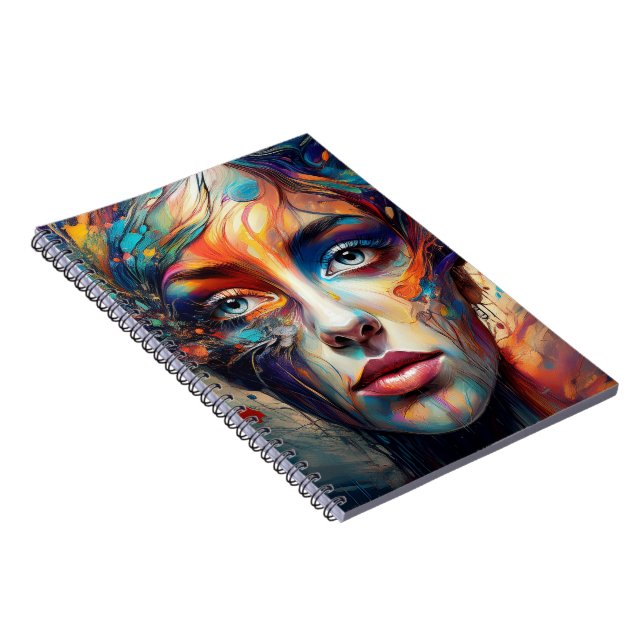 Caderno rosto anteckningsbok (Högra Sidan)