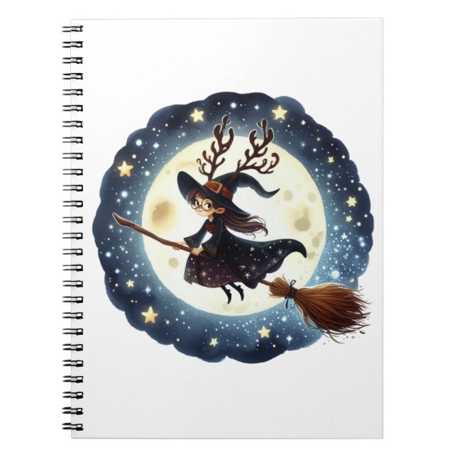 Caderno Viagem da Bruxa Natalina Anteckningsbok (Framsidan)