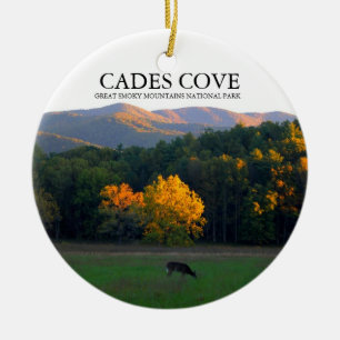 Cades Cove - hjort Widlife - julprydnad Julgransprydnad Keramik
