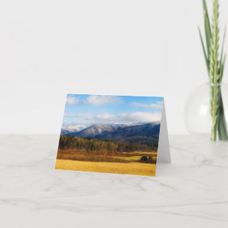 Cades Cove Underbar Smoky Mountains Notecard Kort