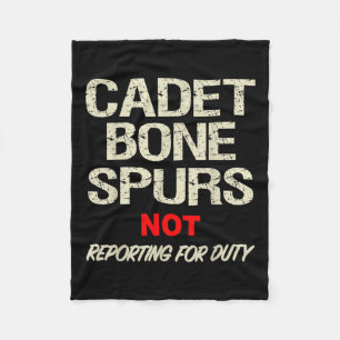 Cadet Bone Spurs Shirt Funny militär antitrump Fleecefilt