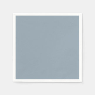 Cadet grey (solid color) pappersservett
