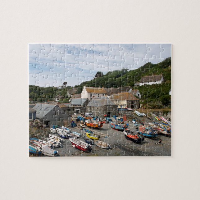 Cadgwith Cornwall fotograferar Pussel (Horisontell)