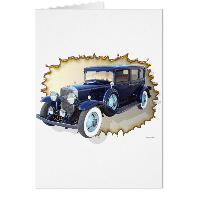 Cadillac 1931 LaSalle Hälsningskort (Framsidan)