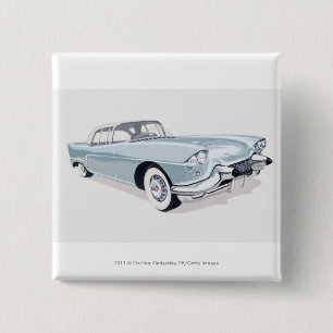 Cadillac 1957 med silhouetten av chaufförinsida knapp