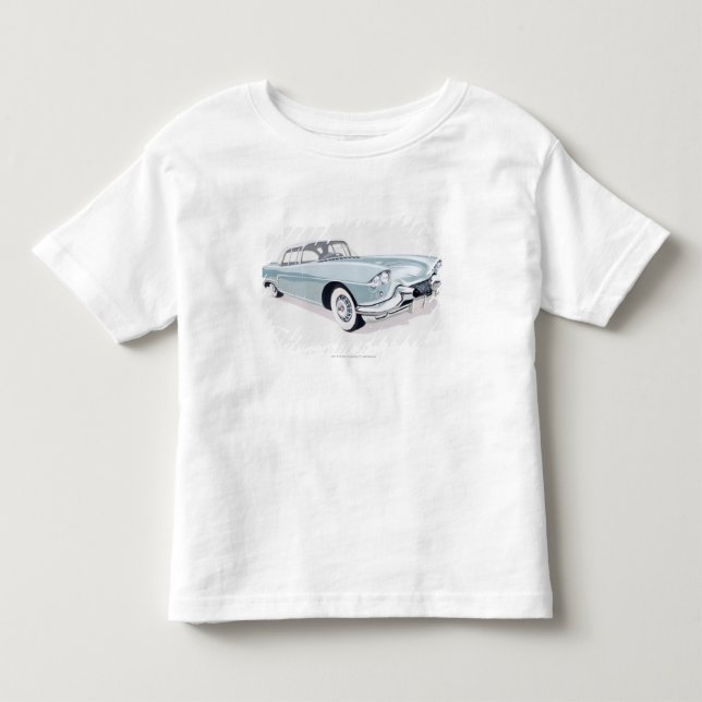 Cadillac 1957 med silhouetten av chaufförinsida tröja (Framsida)