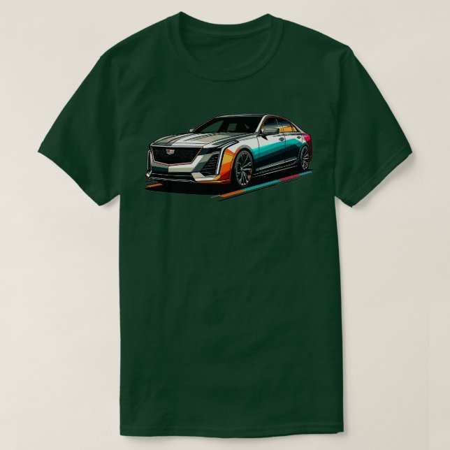 Cadillac CT6 13 T Shirt (Design framsida)