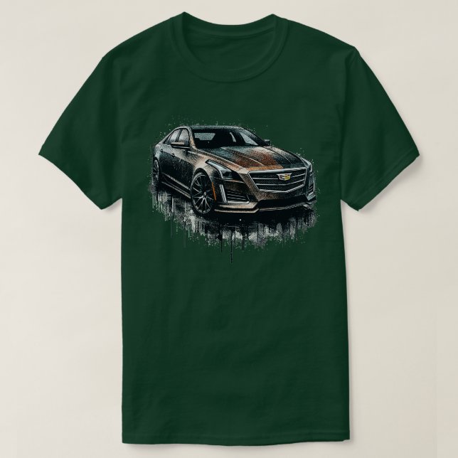 Cadillac CTS 2 T Shirt (Design framsida)