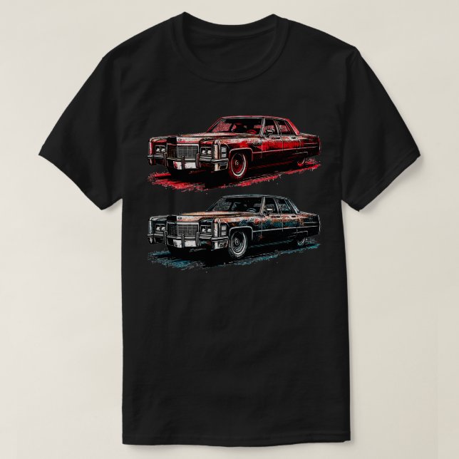 Cadillac DeVille 19 T Shirt (Design framsida)