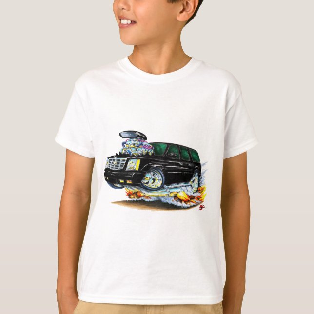 Cadillac Escalade svartlastbil Tee Shirt (Framsida)