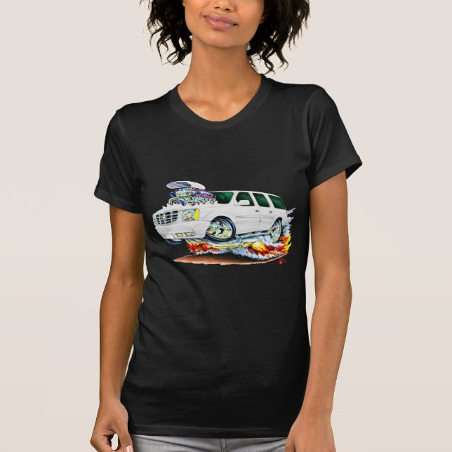 Cadillac Escalade vitlastbil Tee Shirt (Framsida)