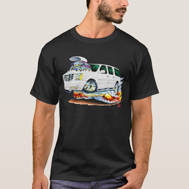 Cadillac Escalade vitlastbil Tee Shirt (Framsida)