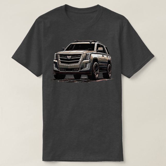 Cadillac Eskalade 8 T Shirt (Design framsida)