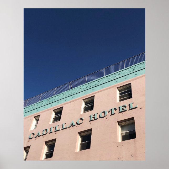 CADILLAC HOTEL BUILDING POSTER (Framsidan)