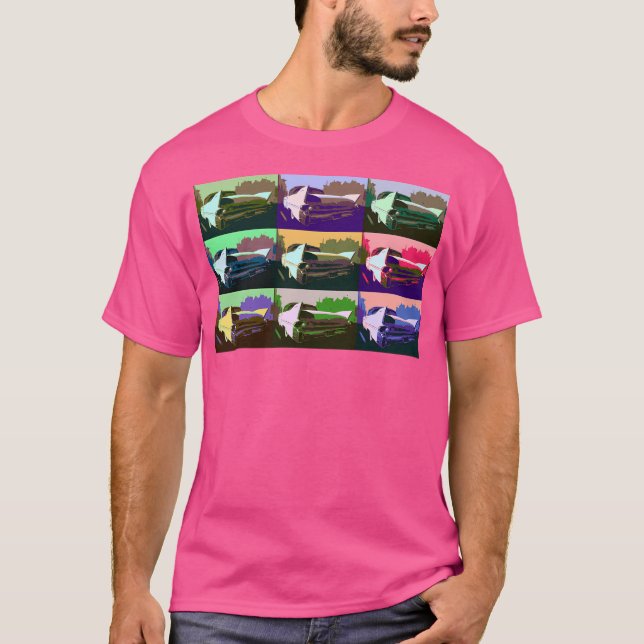 Cadillac i Warhol Stil T Shirt (Framsida)