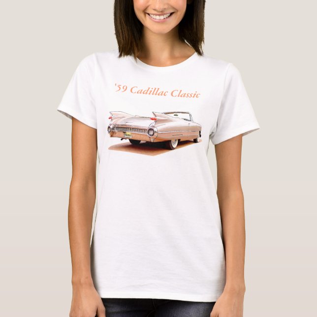 Cadillac klassiker 1959 tee shirt (Framsida)