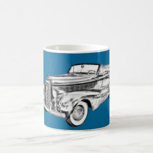 Cadillac Lasalle illustration 1938 Kaffemugg