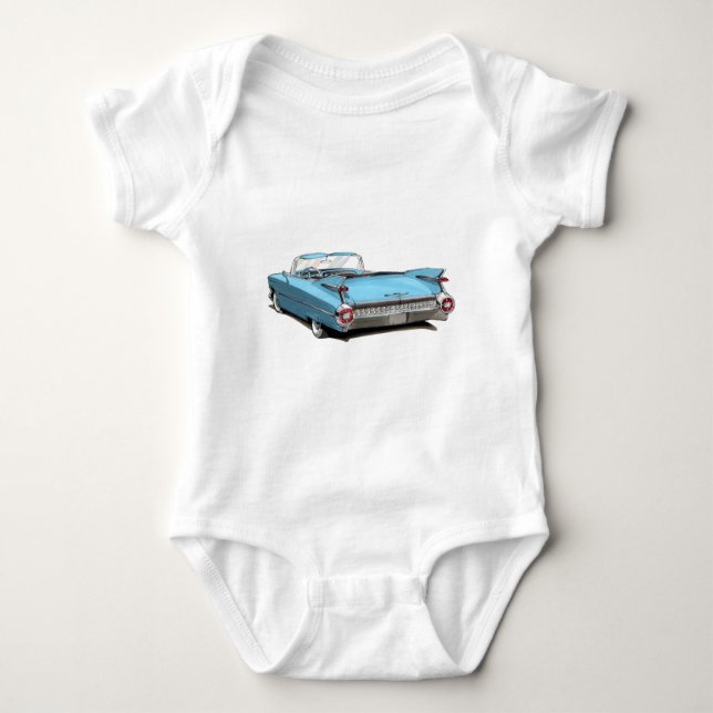 Cadillac Lt 1959 Slösa Bil T Shirt (Framsida)