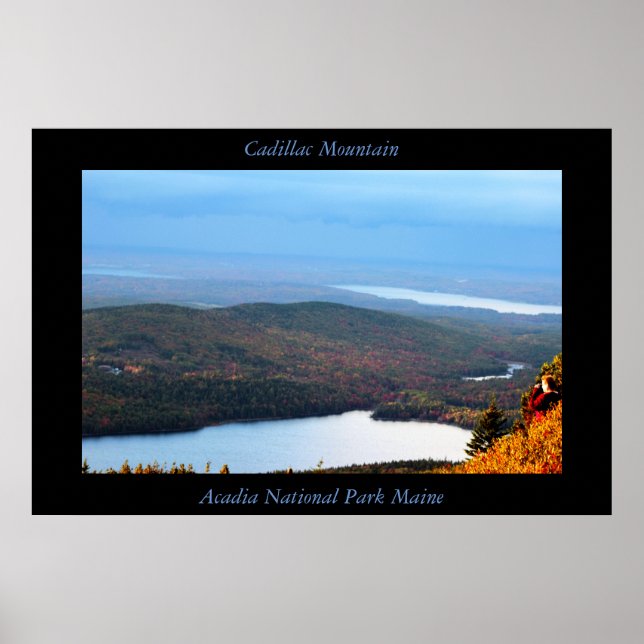 Cadillac Mountain Acadia nationalpark Poster (Framsidan)