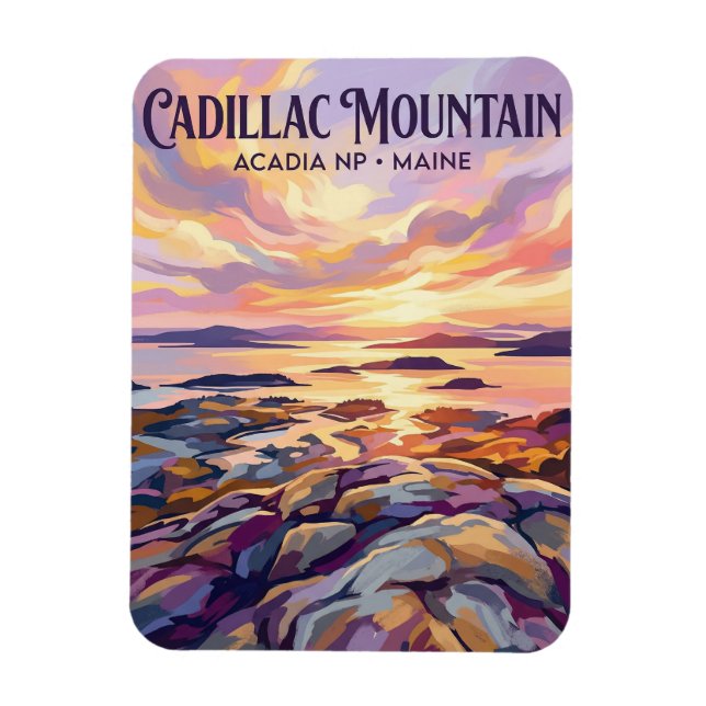 Cadillac Mountain, Acadia nationalpark USA Magnet (Vertikal)